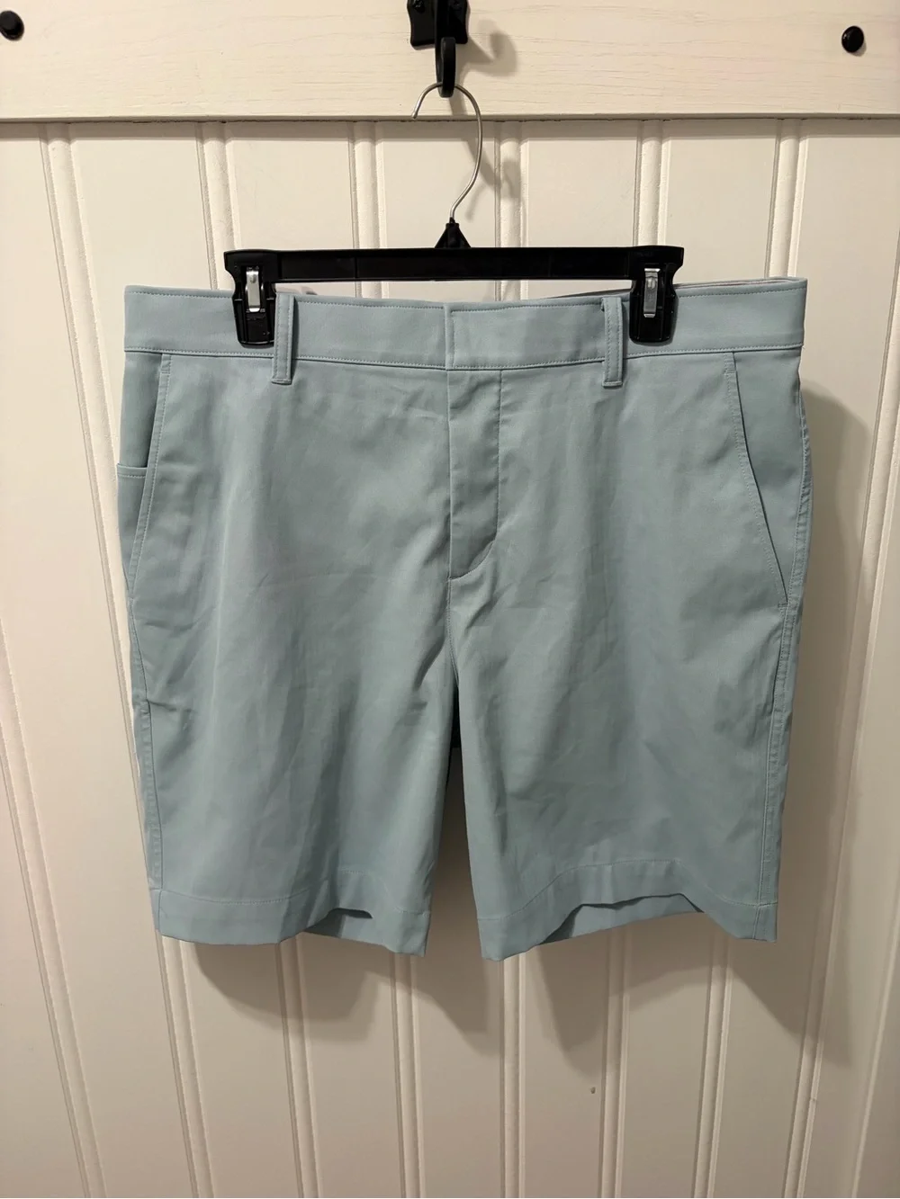 Nike Dri-FIT Repel Men's Golf Shorts Size 34 Light Blue Herringbone